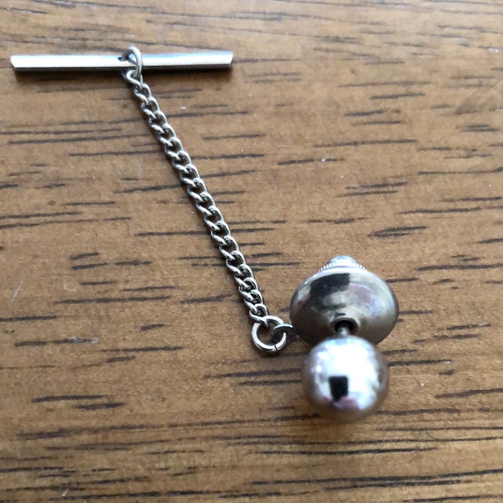 Silver Ball Tie Tac